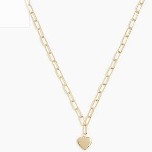New w/ Tags J. Crew Chain with Heart - Gold